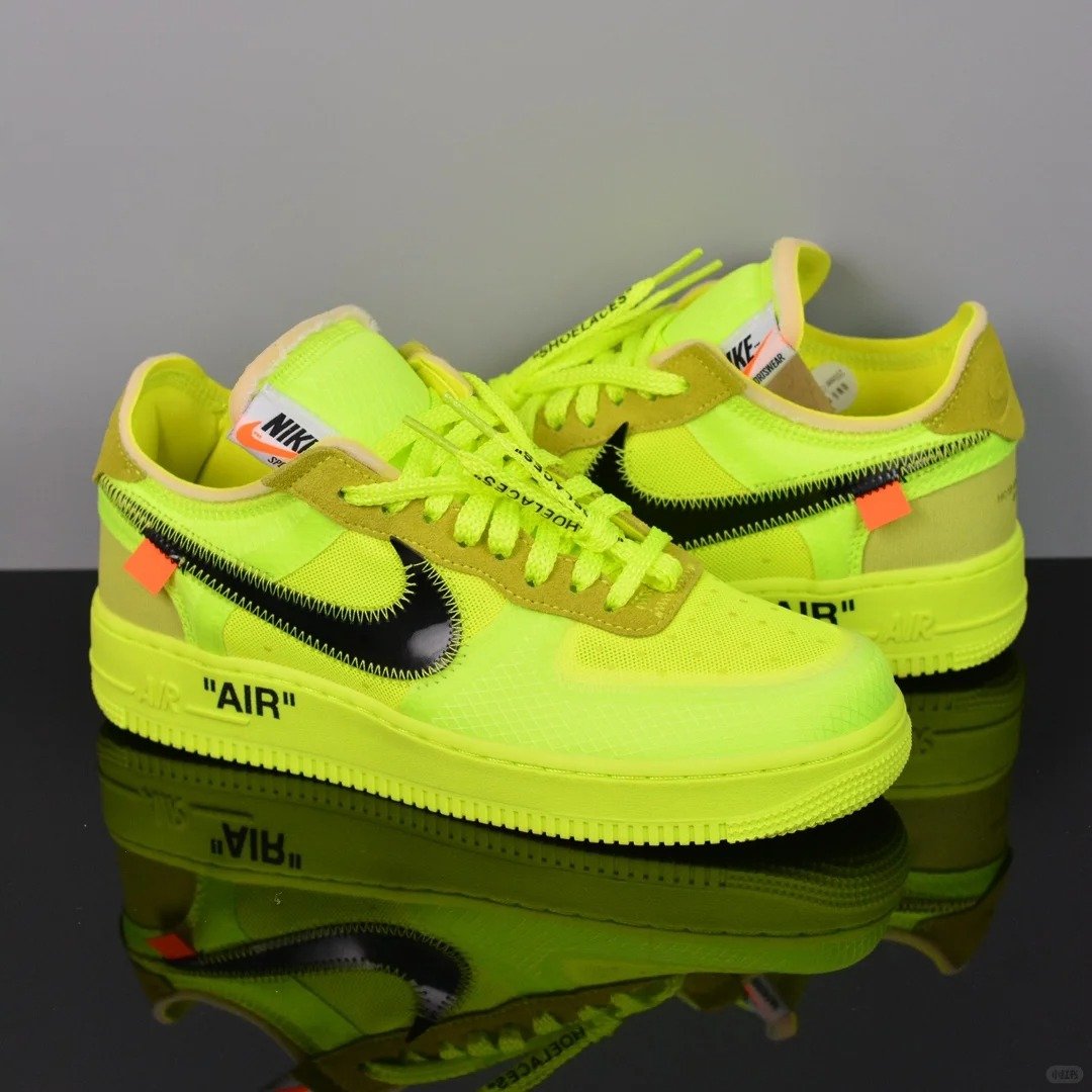Nike Air Force 1Low Off-White Volt - Image 2
